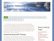 Tablet Screenshot of faiththerapy.org